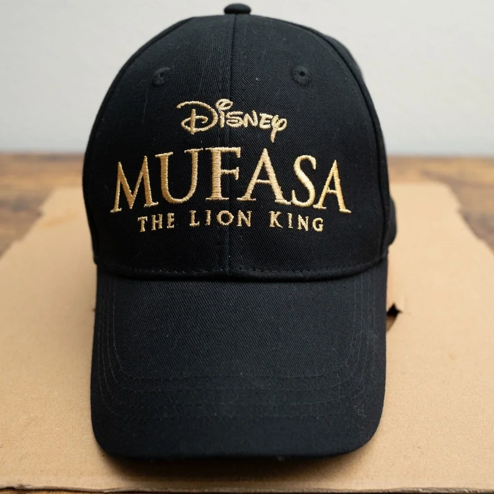 Mufasa The Lion King Hat Disney Movie Black Promo Baseball Cap Strapback‎ Adult